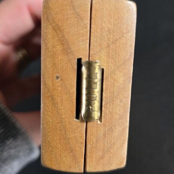 VINTAGE 1941 HORN Solid Wood Hinged Cribbage Board 4 Pegs Instructions Box USA - Picture 16 of 16